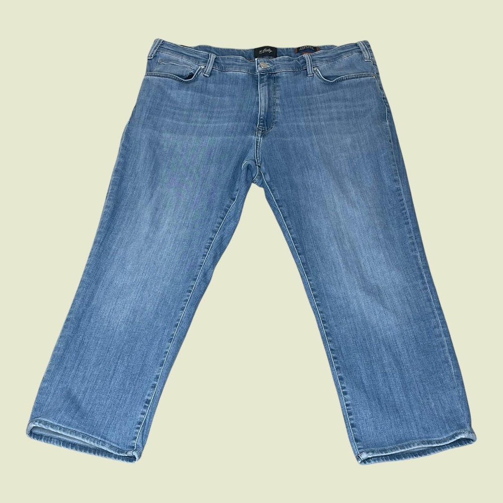 34 Heritage Charisma Mens Blue Comfort Rise Classic Straight Jeans 42x27 Tag L34